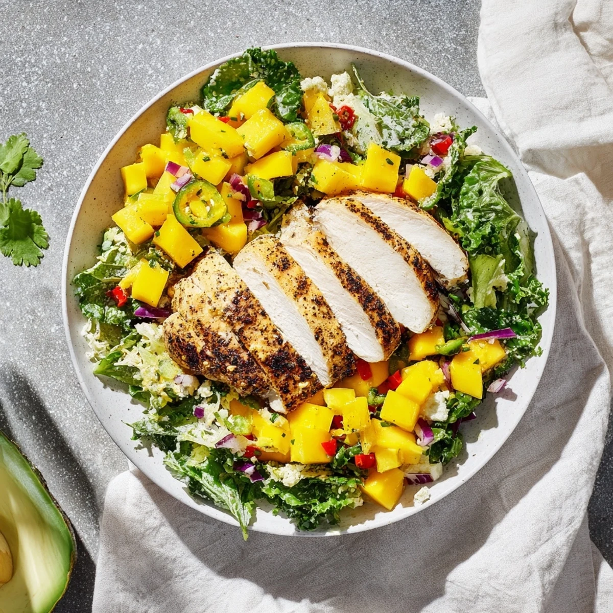 Chicken Mango Lettuce Wraps