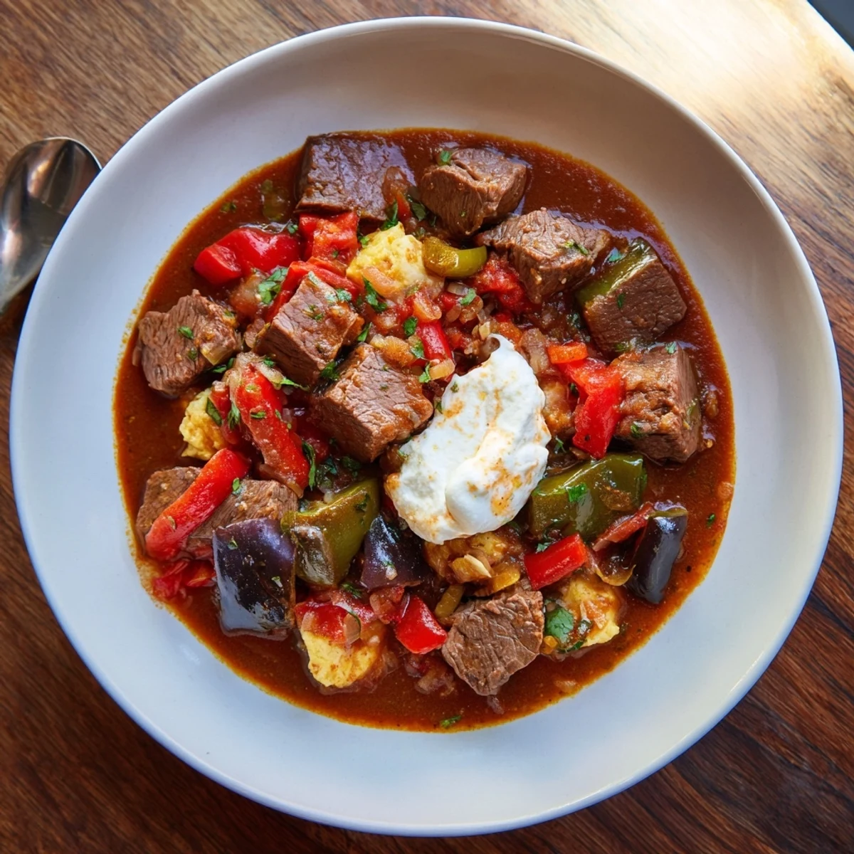 Hungarian Goulash Egg Noodles