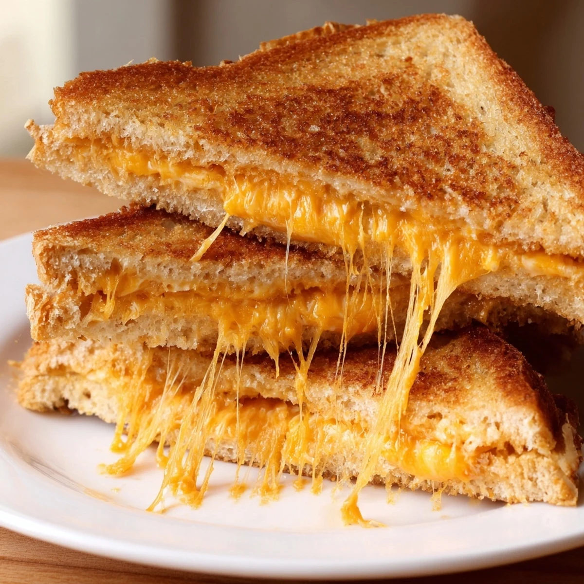 A beautifully browned mayo grilled cheese, perfect for a quick and simple vegetarian lunch.