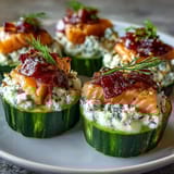 Cucumber Bites with Smoked Salmon