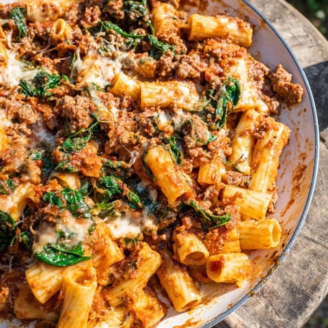 Warm Baked Ziti with Olives