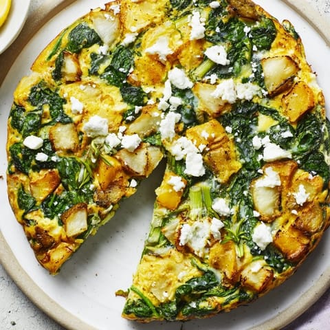 Frittata with spring greens
