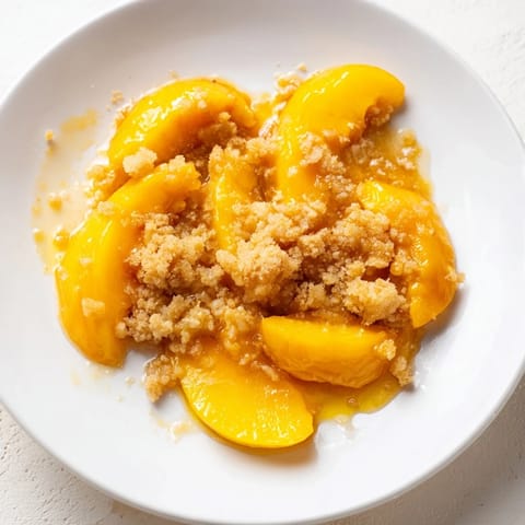 Peach Ginger Crumble Dessert