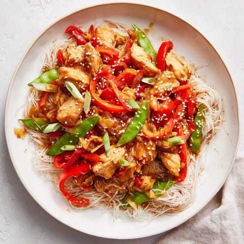 Mongolian Chicken with Noodles