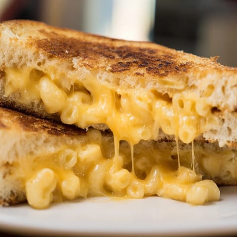 Mac & Cheese Grilled Cheese Sandwich