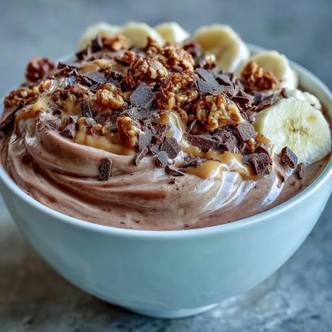 Chocolate Peanut Butter Smoothie Bowls