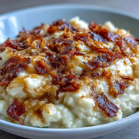 Keto Bacon Cheddar Cauliflower