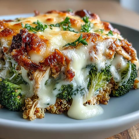 Broccoli Quinoa Chicken Casserole