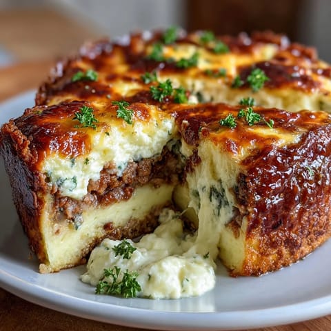 Hearty Turkey Shepherds Pie with creamy cauliflower-potato mash, perfect for a wholesome family dinner.  
