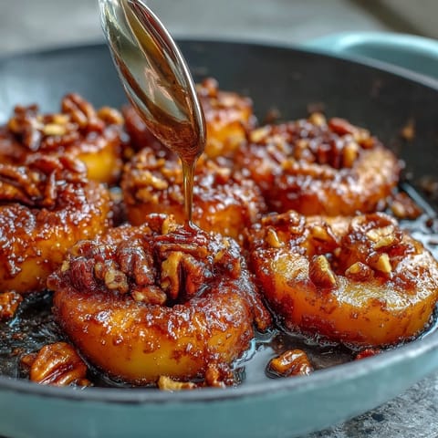 Soul Food Candied Yams Skillet with Brown Sugar, glazed in rich, buttery syrup and caramelized to perfection.