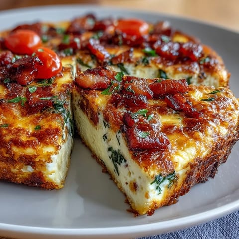 One-Pan Ham Cheese Frittata
