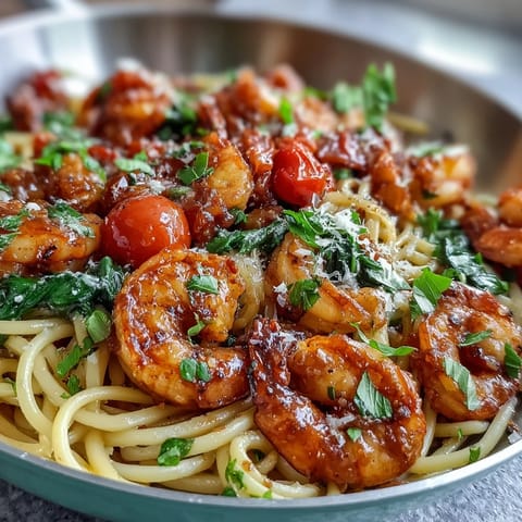 Garlic Shrimp Angel Hair Pasta