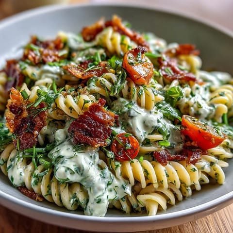 BLT Pasta Avocado Ranch
