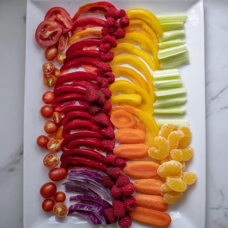 Vibrant Rainbow Pride Spectrum recipe: a rainbow-hued grazing board perfect for celebrating any occasion.