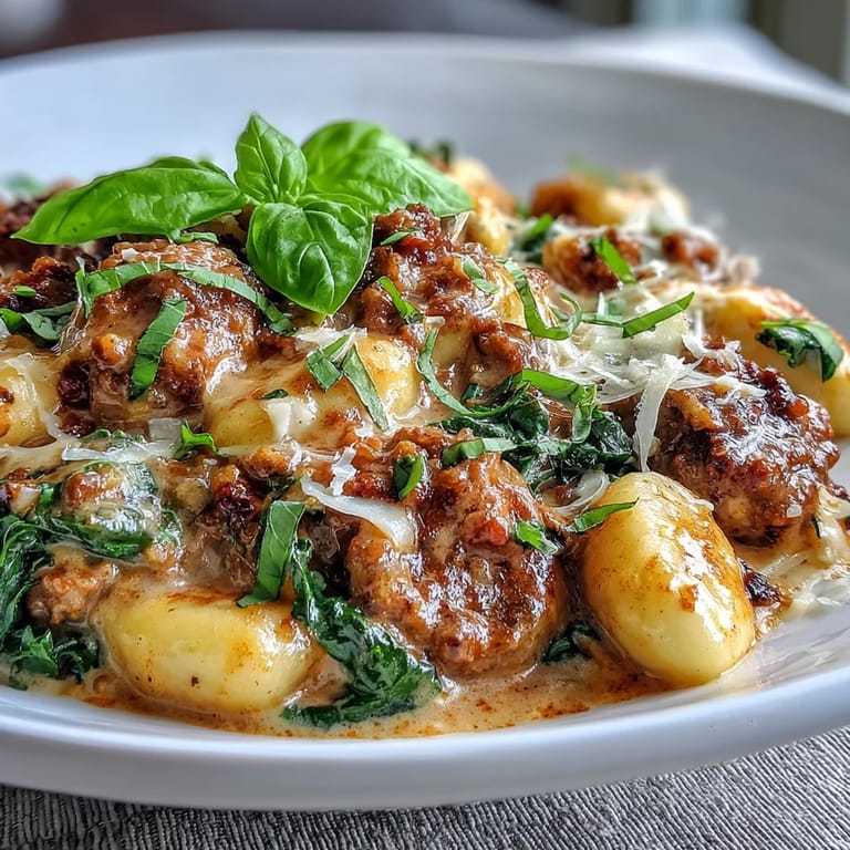 Serve this hearty Sausage Gnocchi with Kale with garlic bread and a glass of red wine.