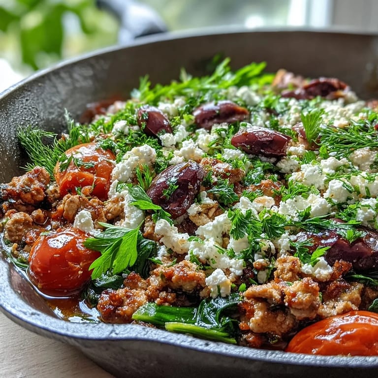 A rustic skillet presentation garnished with fresh parsley, perfect for a healthy weeknight meal.