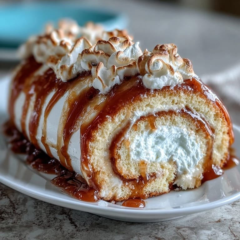 A finished slice of Homemade Brazo Gitano reveals the sweet guava filling, ideal for a festive Puerto Rican dessert spread.