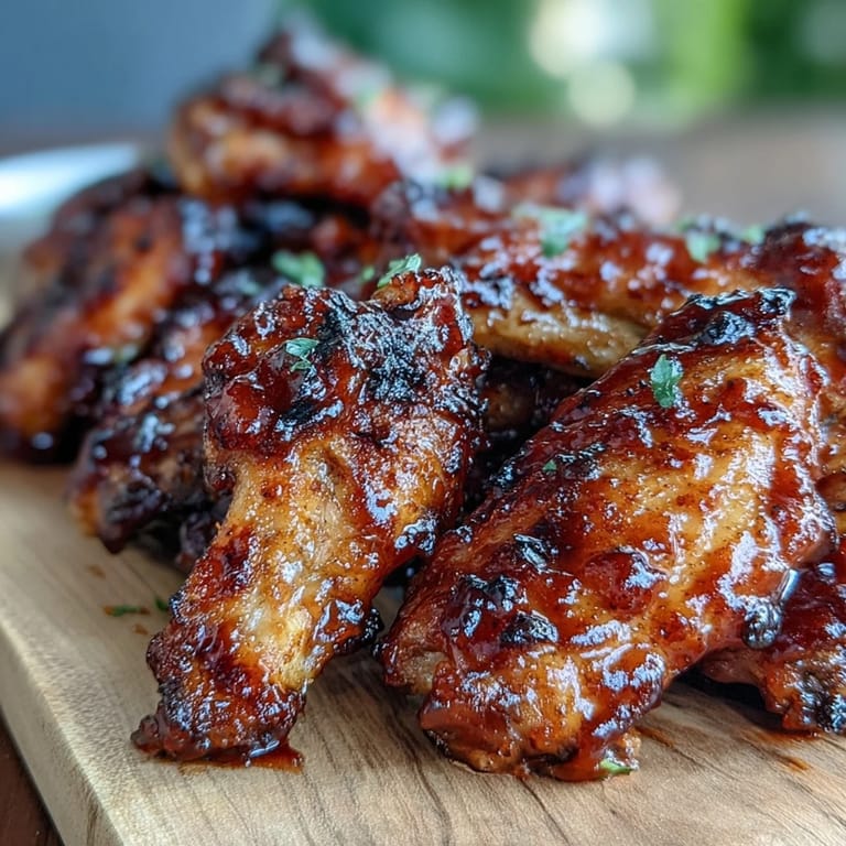 Sticky Guava BBQ Glazed Chicken Wings are tossed in a sweet and smoky sauce, ready for game day.