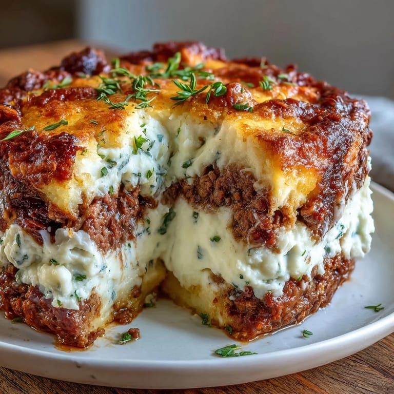 Golden-baked Turkey Shepherds Pie featuring savory ground turkey and vegetables beneath a smooth, lightened mash topping.  
