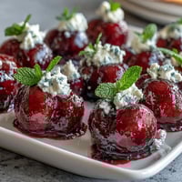 Pisces Zodiac Snack Board with Blue Fruits and Treats, featuring vibrant blueberries, blackberries, and dreamy blue candies arranged in a celestial pattern.